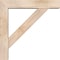 Ekena Millwork Traditional Block Smooth Bracket w/ Offset Brace, Douglas Fir, 5 1/2"W x 26"D x 26"H BKT0604X26X26TRA05SDF - alternate 3